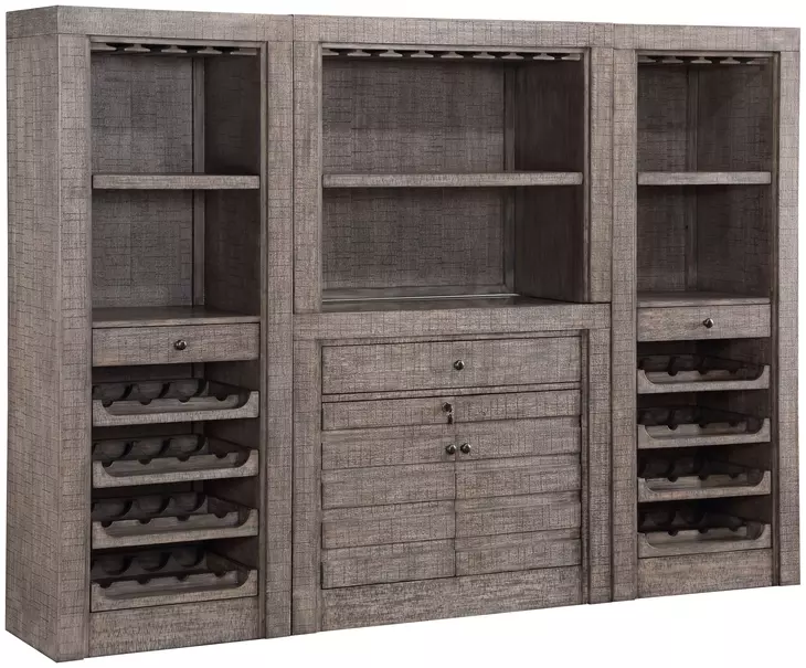 Spring Haven Gray and Brown 4 Shelves Pier