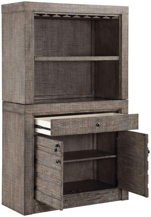 Spring Haven Gray and Brown 4 Shelves Pier