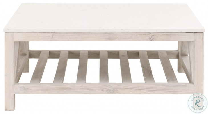 Antique white square coffee table 2025