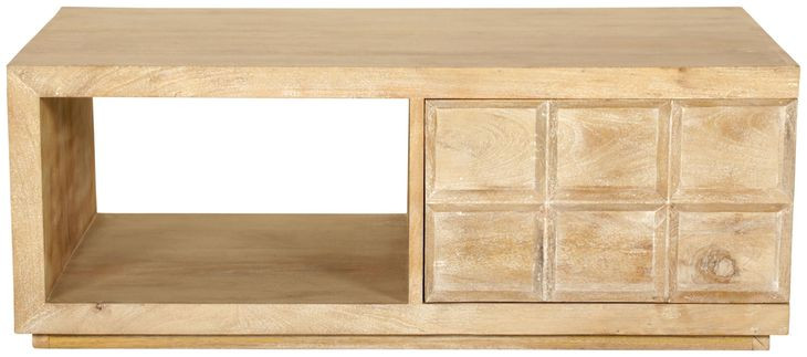 Laguna Bleached Natural Rectangular Occassional Table Set