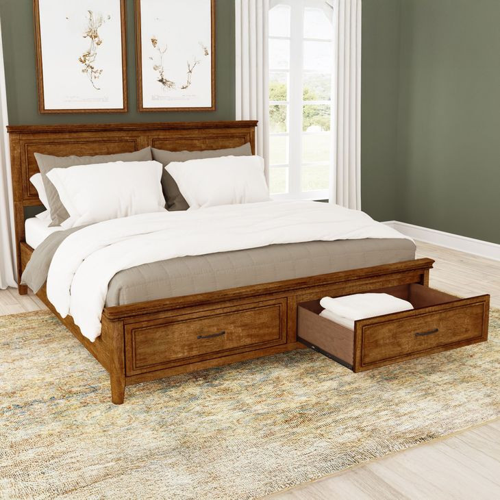 Bandalier Russet Queen Storage Panel Bed