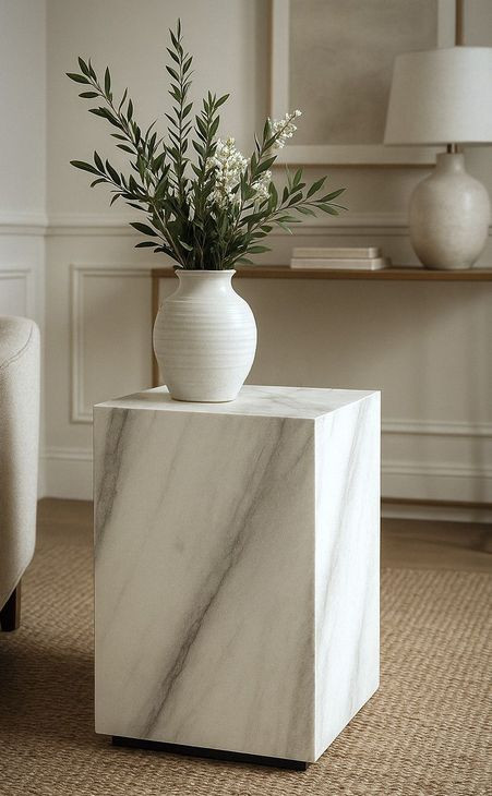 Artifacts Gray Square Cavino End Table