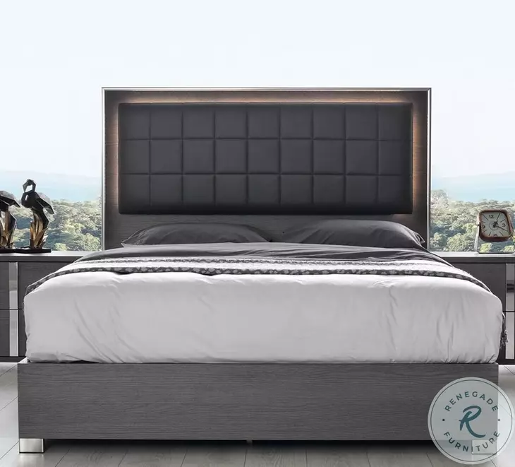 Giulia Matte Grey King Platform Bed