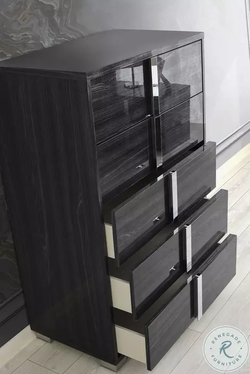 Giulia Glossy Grey Chest