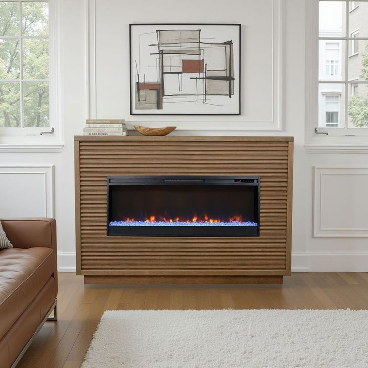 Stardust Bourbon 62" Fireplace Mantel