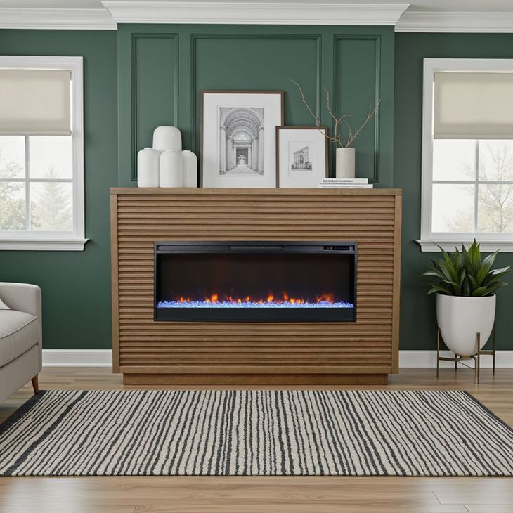 Stardust Bourbon 62" Fireplace Mantel