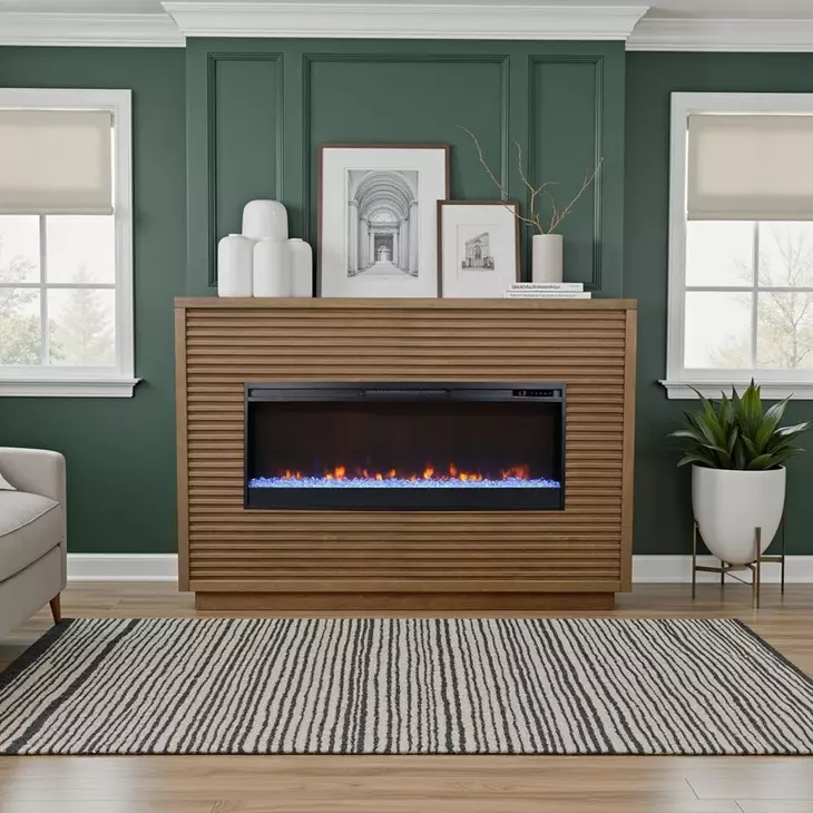 Stardust Bourbon 62" Fireplace Mantel