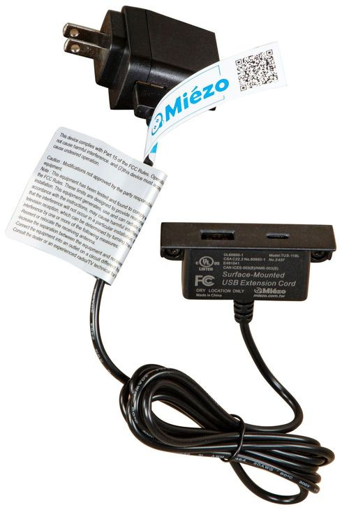 Brentwood Heights Provincial Brown 2 Drawer Nightstand with USB Charging