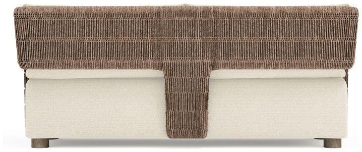 Maldives Cream Performance Fabric 72" Outdoor Sofa