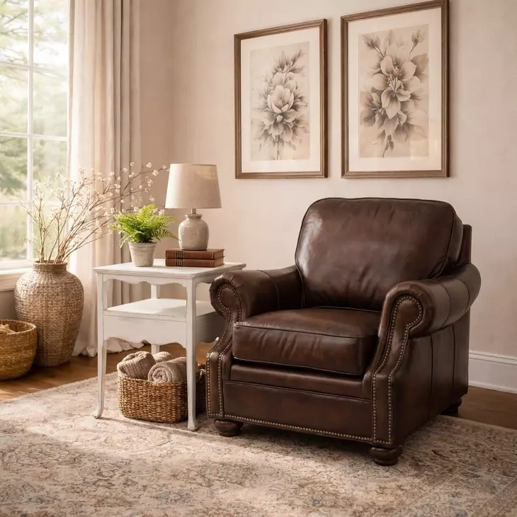 Montgomery Rich Brown Sedona Chateau Leather Chair