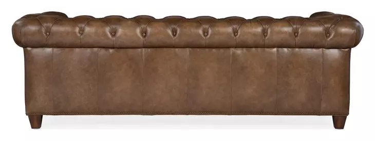 Chester Tianran Nature Leather Tufted Stationary 95" Sofa