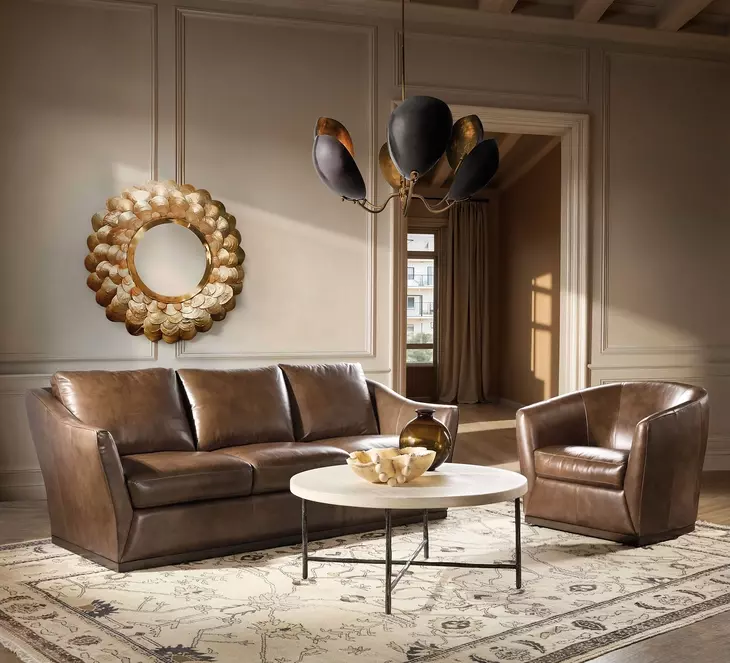 Fairfax Dark Brown 92" Sofa
