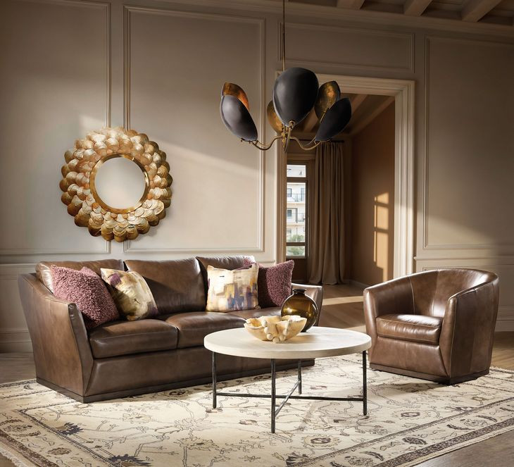 Fairfax Dark Brown 93" Sofa