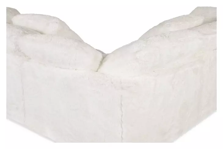 Barefoot White 125" Sofa