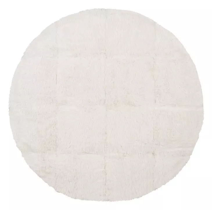 Barefoot White Ottoman