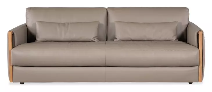 Horizon Miami Truffle Leather 91" Sofa