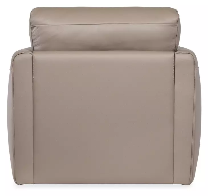 Horizon Miami Truffle Leather Swivel Chair