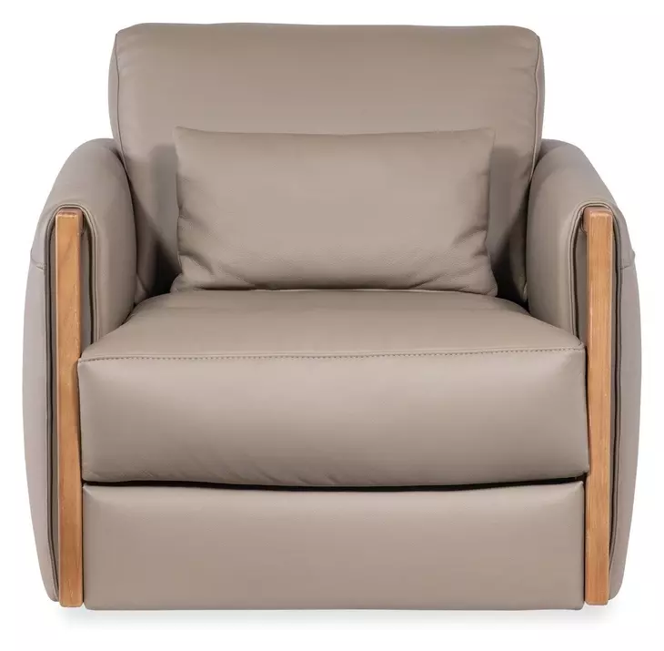 Horizon Miami Truffle Leather Swivel Chair