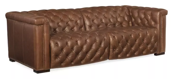 Savion Grandier Saddlebag Lodge Leather 2 Piece 89" Power Reclining Sofa With Power Headrest