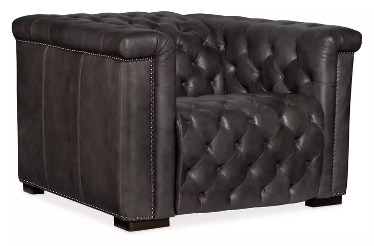 Savion Bellagio Gravel Leather Power Recliner
