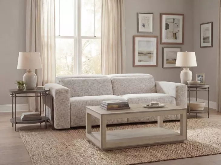 Atlas Odyssey Frost 94" Power Loveseat with Power Headrest
