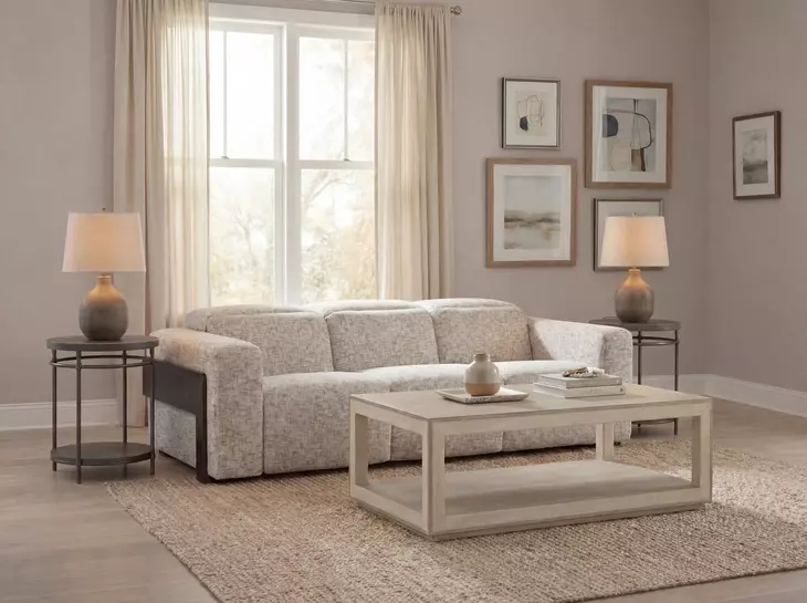 Atlas Odyssey Frost 96" Power Sofa with Power Headrest