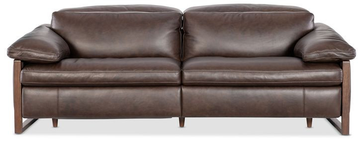 Jericho Dark Brown 89" Power Reclining Sofa with USB Charging