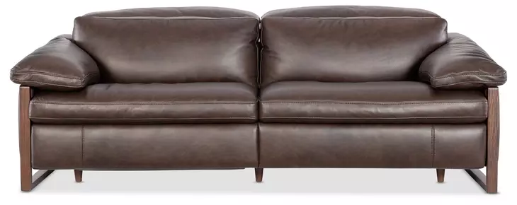 Jericho Dark Brown 89" Power Reclining Sofa with USB Charging
