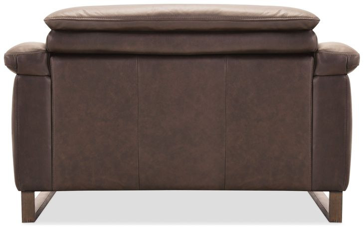 Jericho Dark Brown Power Recliner with USB Charging