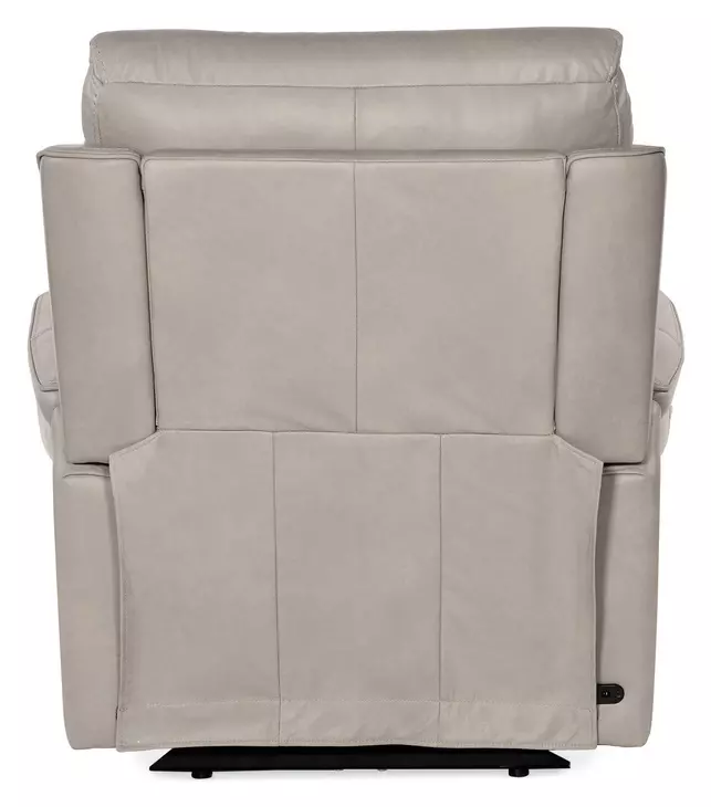 Celeste Sahara Ash Leather Zero Gravity Power Recliner With Power Headrest