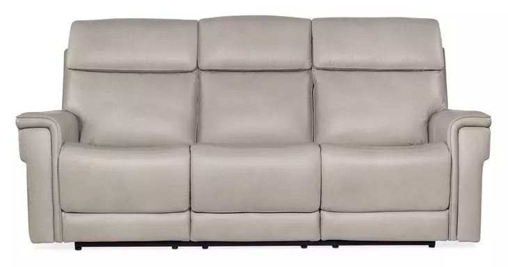 Celeste Sahara Ash Leather Zero Gravity 90" Power Reclining Sofa With Power Headrest