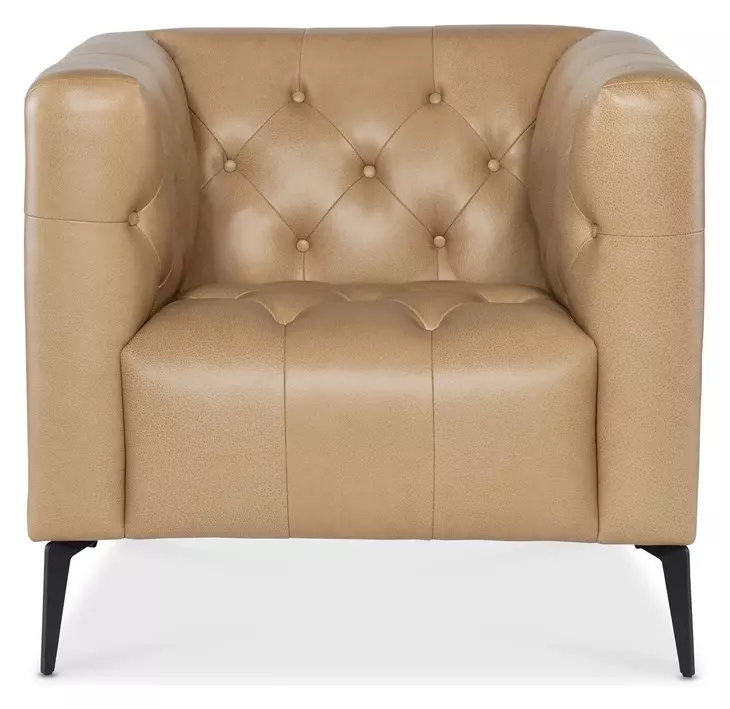 Nicolla Texas Stone Leather Stationary Chair