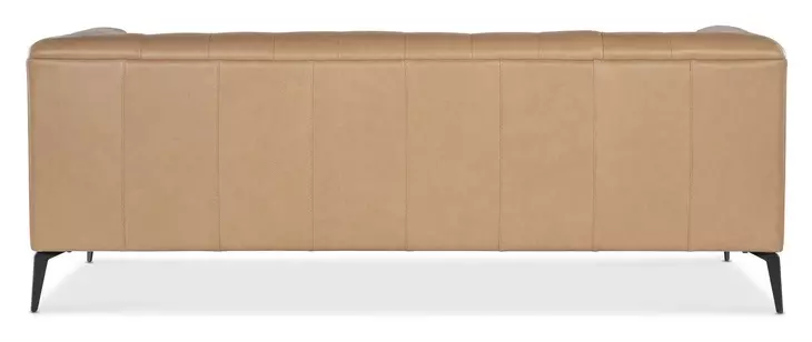 Nicolla Texas Stone Leather Stationary 84" Sofa