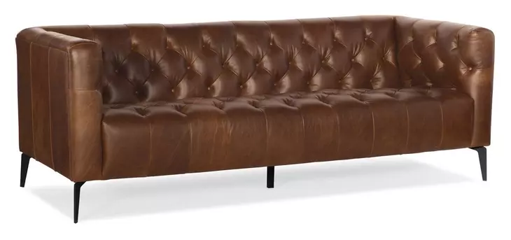 Nicolla Saddlebag Lodge Leather Stationary 84" Sofa