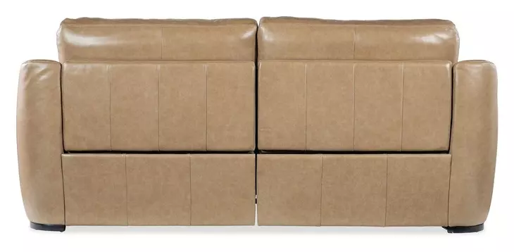 Wayward Latte Leather 92" Power Reclining Sofa with Power Headrest