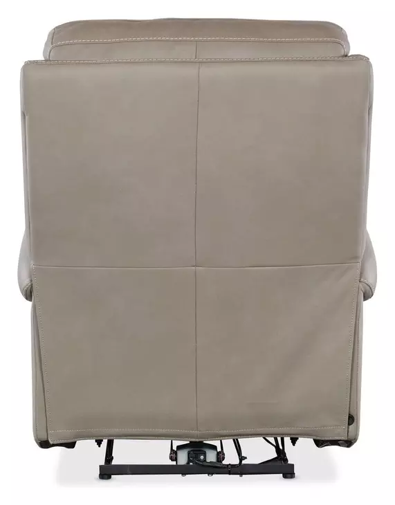 Somers Dark Taupe Power Recliner with Power Headrest