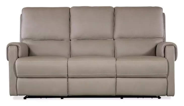 Somers Dark Taupe 79" Power Reclining Sofa with Power Headrest