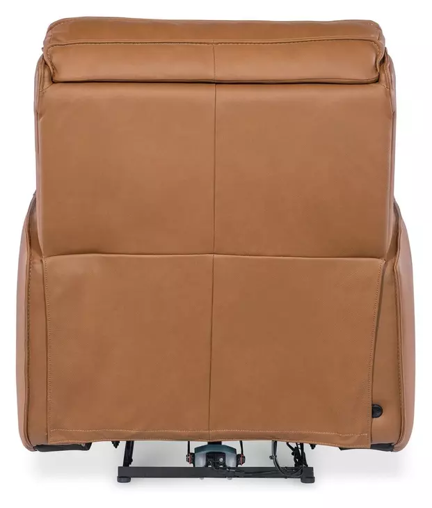 Miles Brown Leather Zero Gravity Power Recliner With Power Headrest