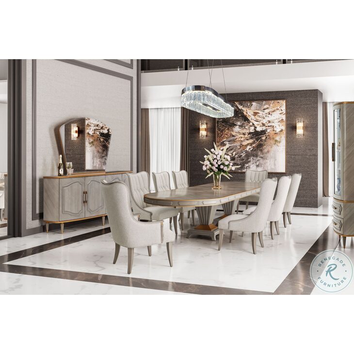 St. Helena Dove Gray Extendable Dining Room Set