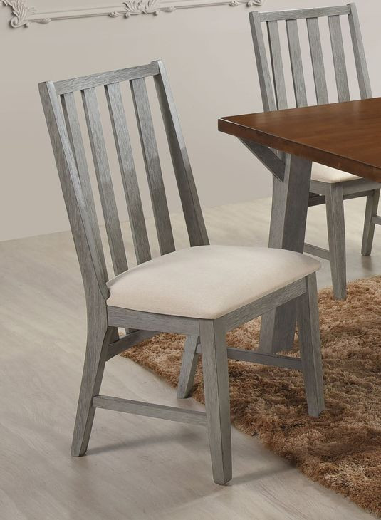 Staton Walnut and Gray Rectangular Leg Dining Room Set