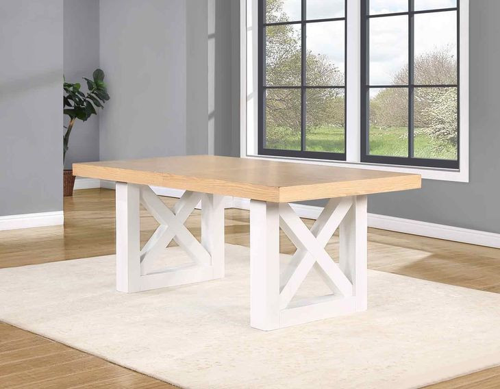 Magnolia Brown 72" Extendable Rectangular Dining Table