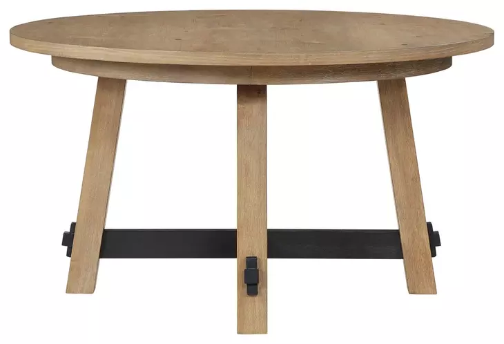 Aubrey Brown 54" Round Dining Table