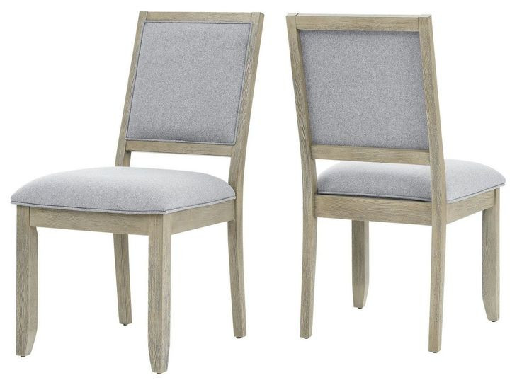Carena Brown Upholstered Side Chair Set of 2