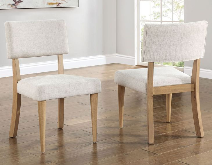 Colvin Brown and White Side Chair