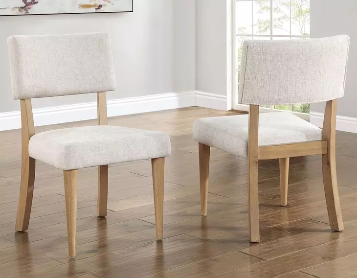 Colvin Brown and White Side Chair