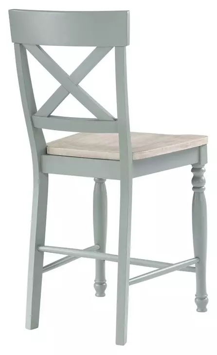 Darcy Beige and Mint Green Extendable Rectangular Counter Height Dining Room Set