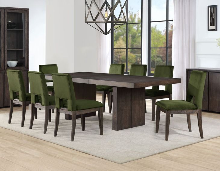 Evan Brown Extendable Rectangular Dining Room Set