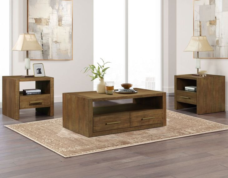 Garland Brown Square End Table