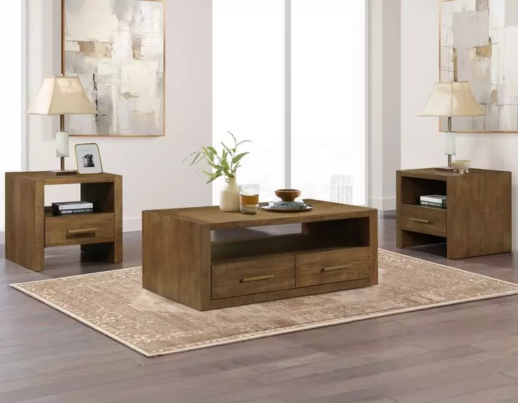 Garland Brown Square End Table