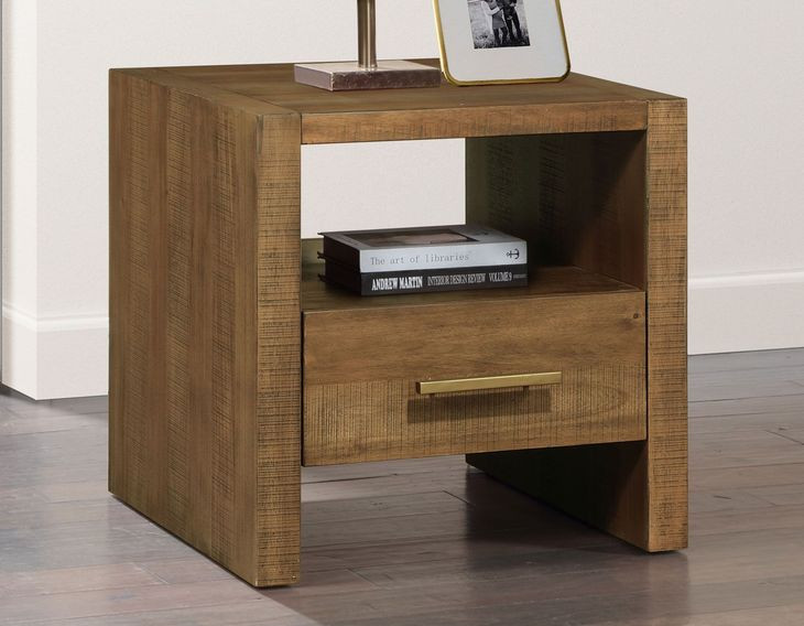 Garland Brown Square End Table